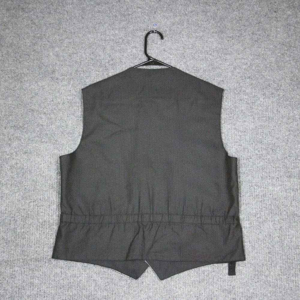 Philip Stuart Mens Vest Formal Dress Suit‎ Gilet Black Patterned Medium